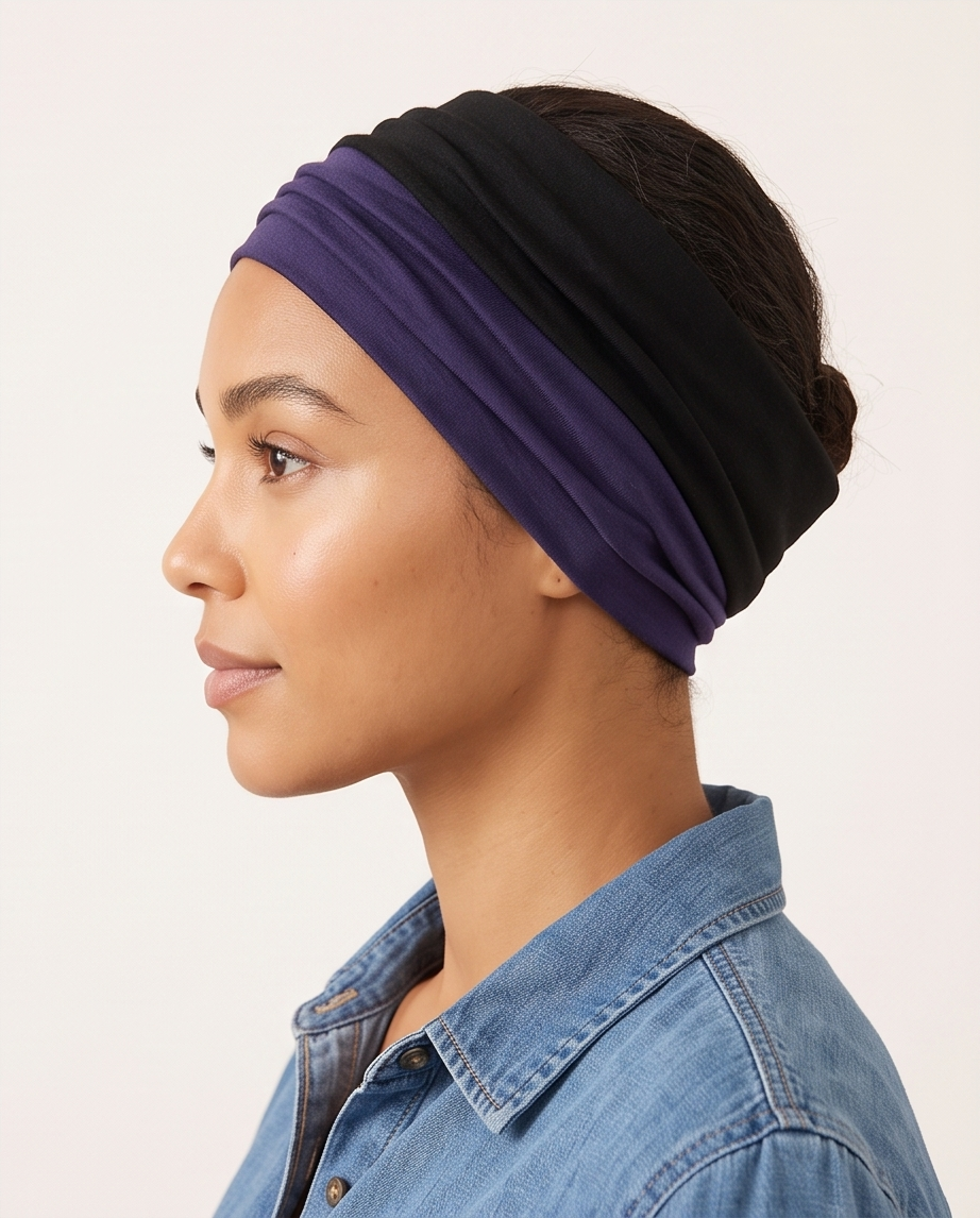 Two-Tone Soft Jersey Headband