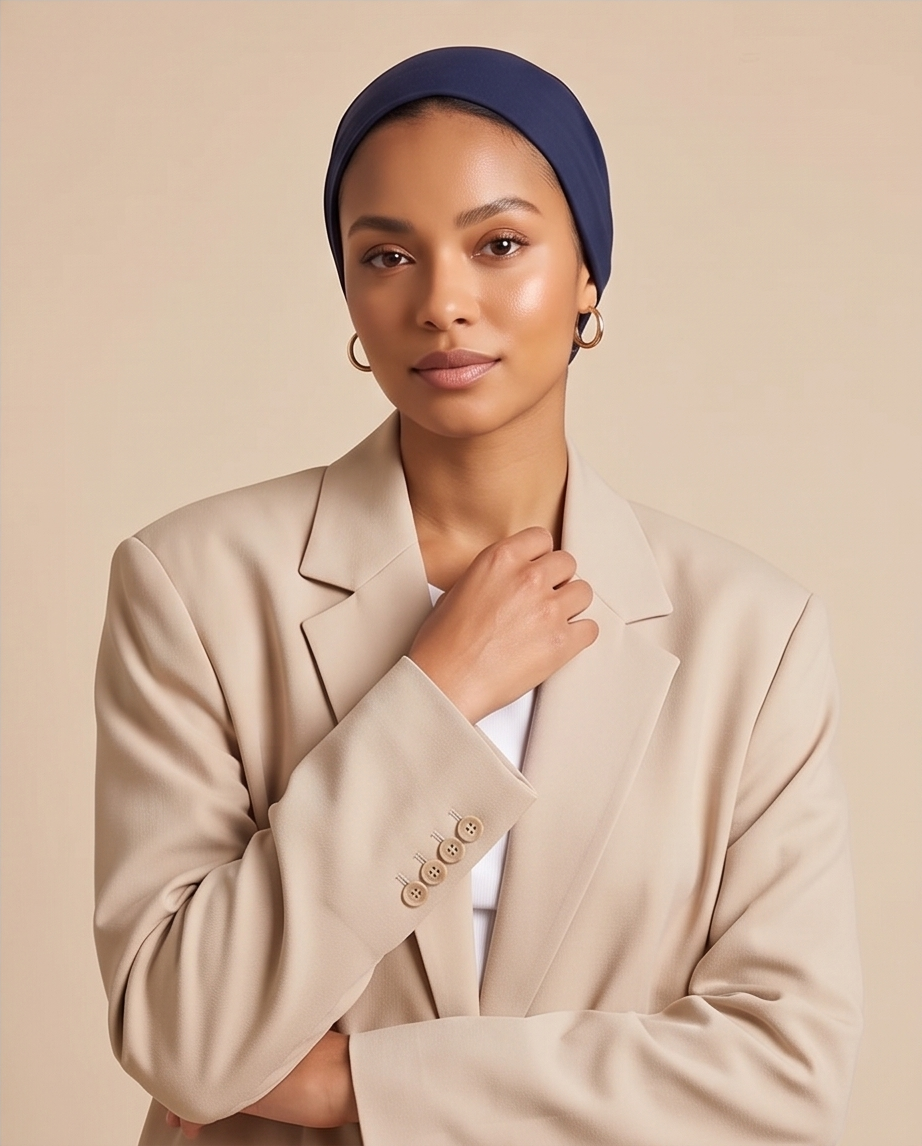 Easy-to-wear Jersey Jade Navy Blue