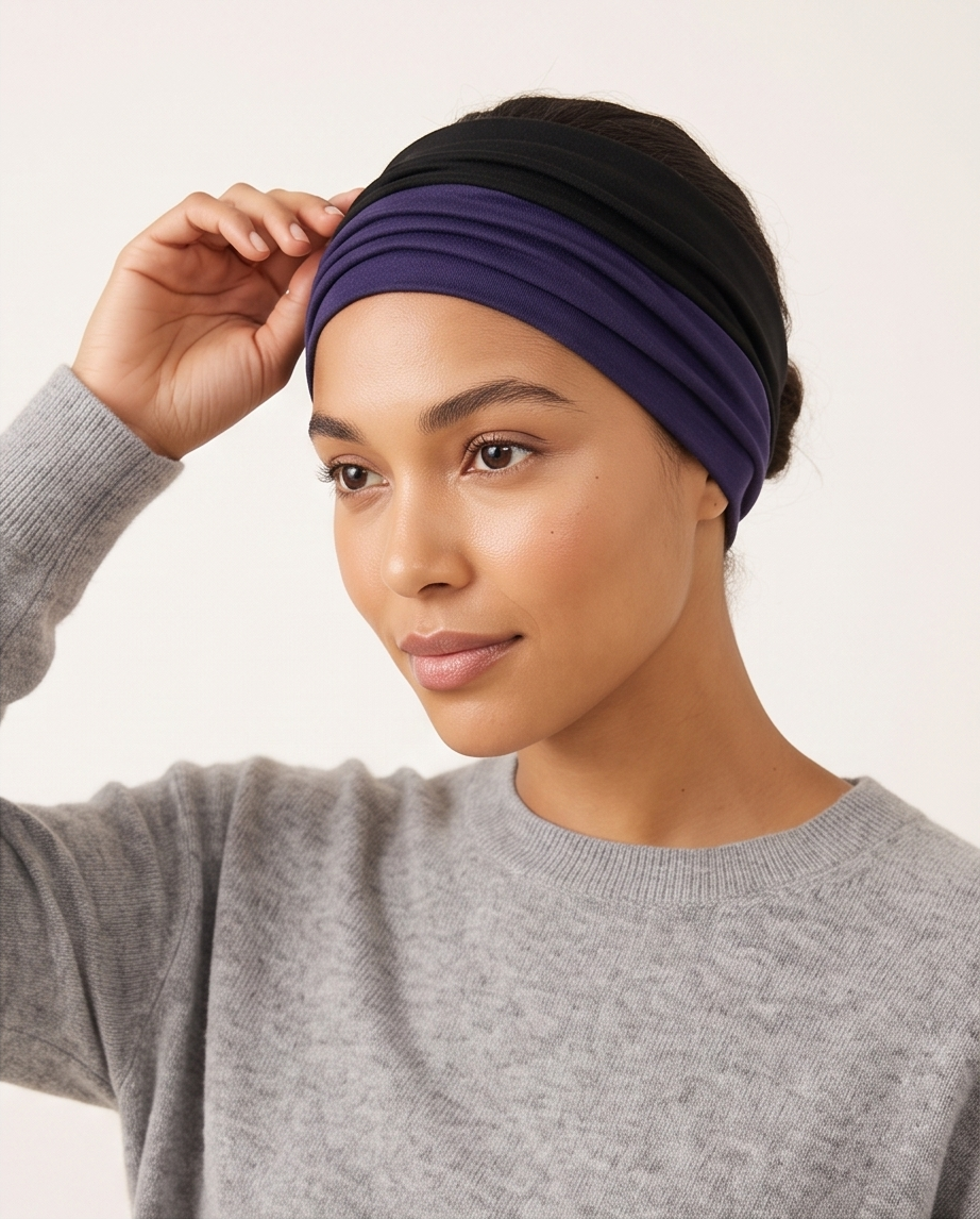 Two-Tone Soft Jersey Headband