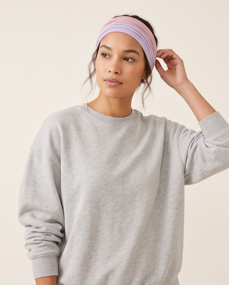 Two-Tone Soft Jersey Headband