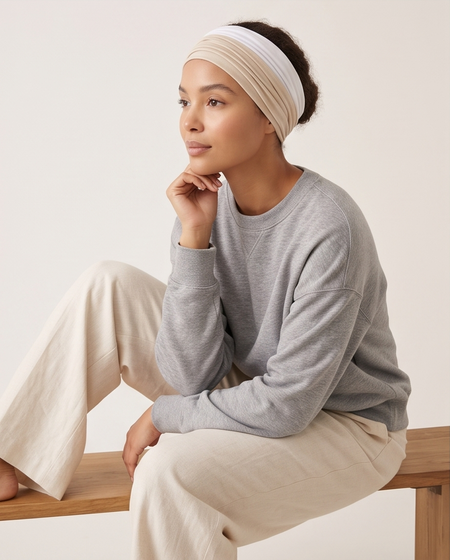 Two-Tone Soft Jersey Headband