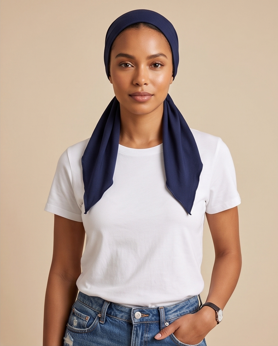 Easy-to-wear Jersey Jade Navy Blue