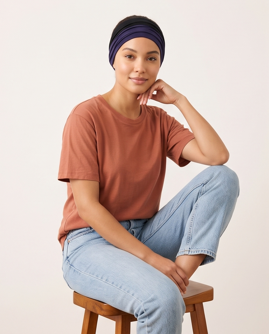 Two-Tone Soft Jersey Headband